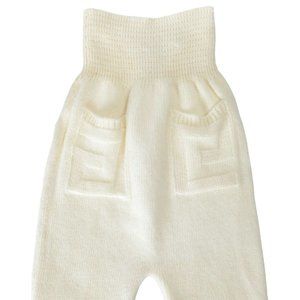 Young Versace Wool Cashmere Angora Girl's Pants